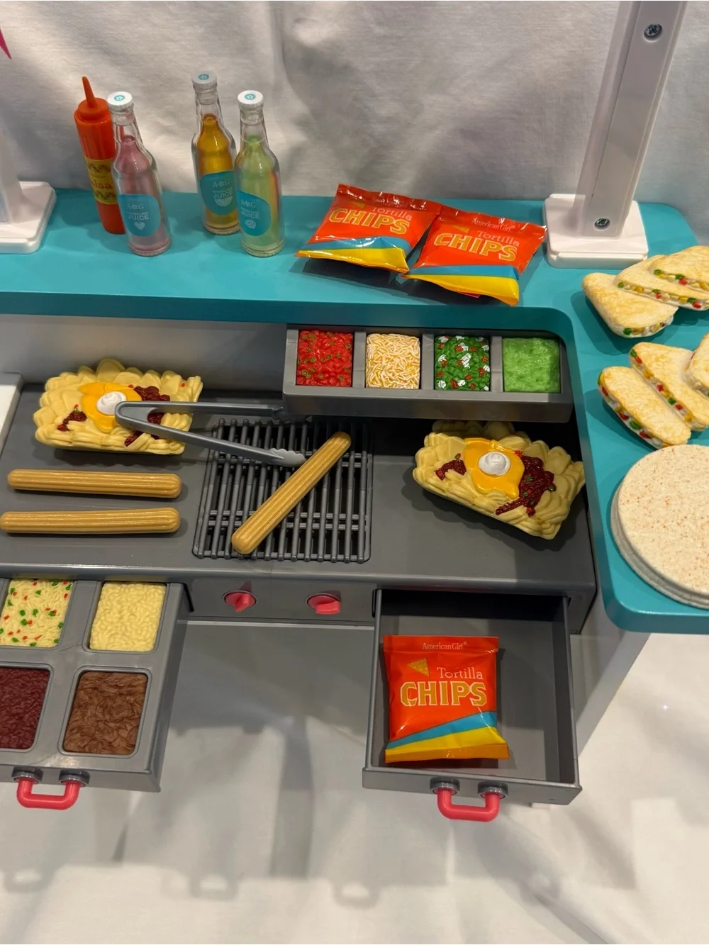 American Girl Truly Me Snack / Taco Stand with Accessories